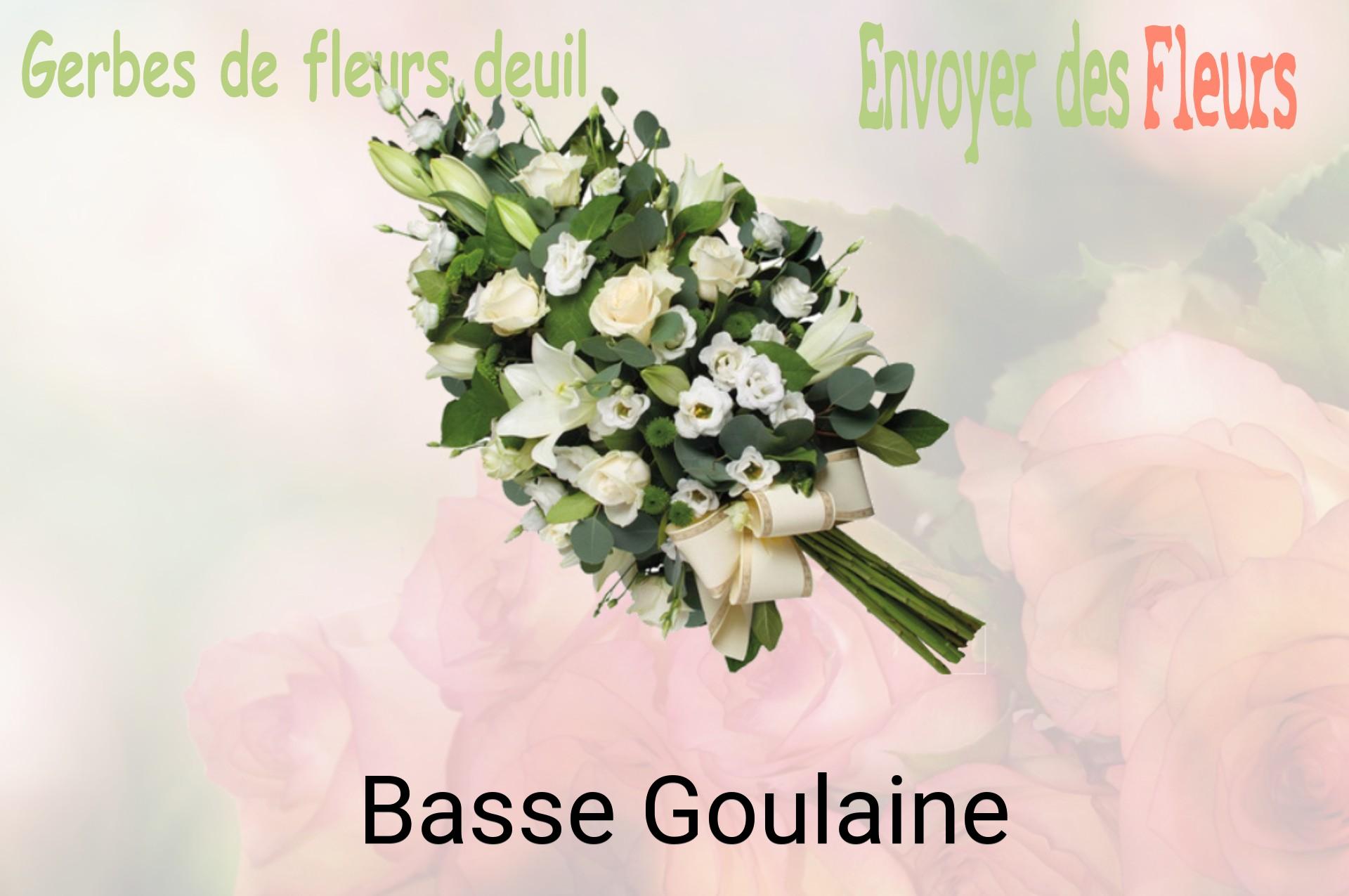 Gerbe de fleurs de deuil livrée à Basse-Goulaine